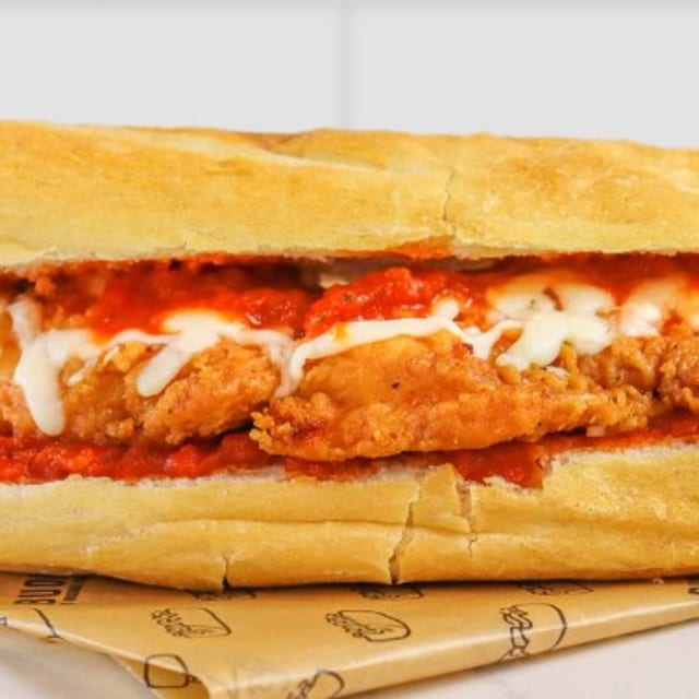 Chicken Parmigiana Sub.