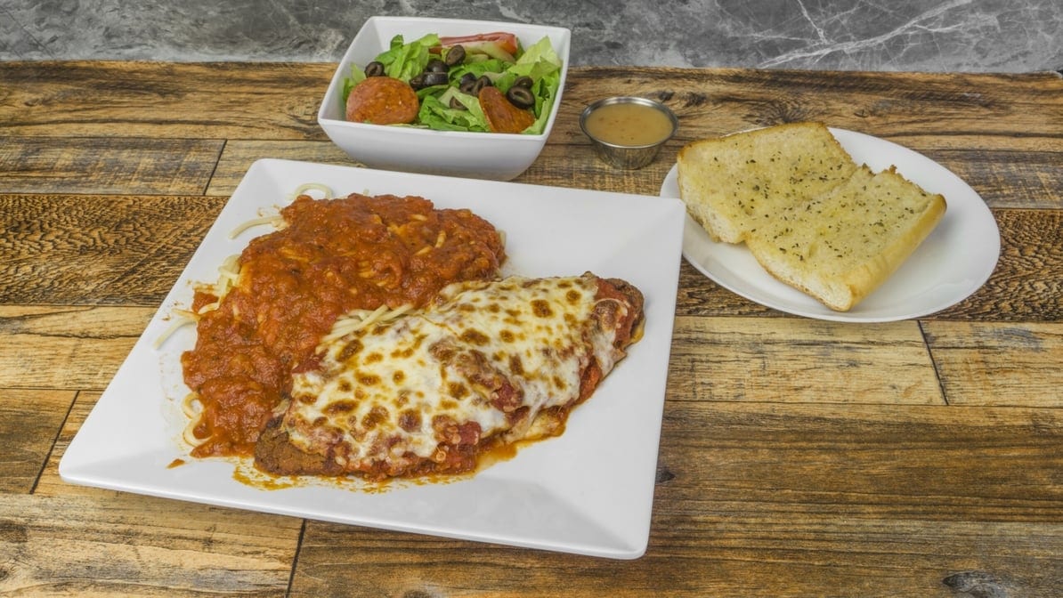 Eggplant Parmigiana Dinner.