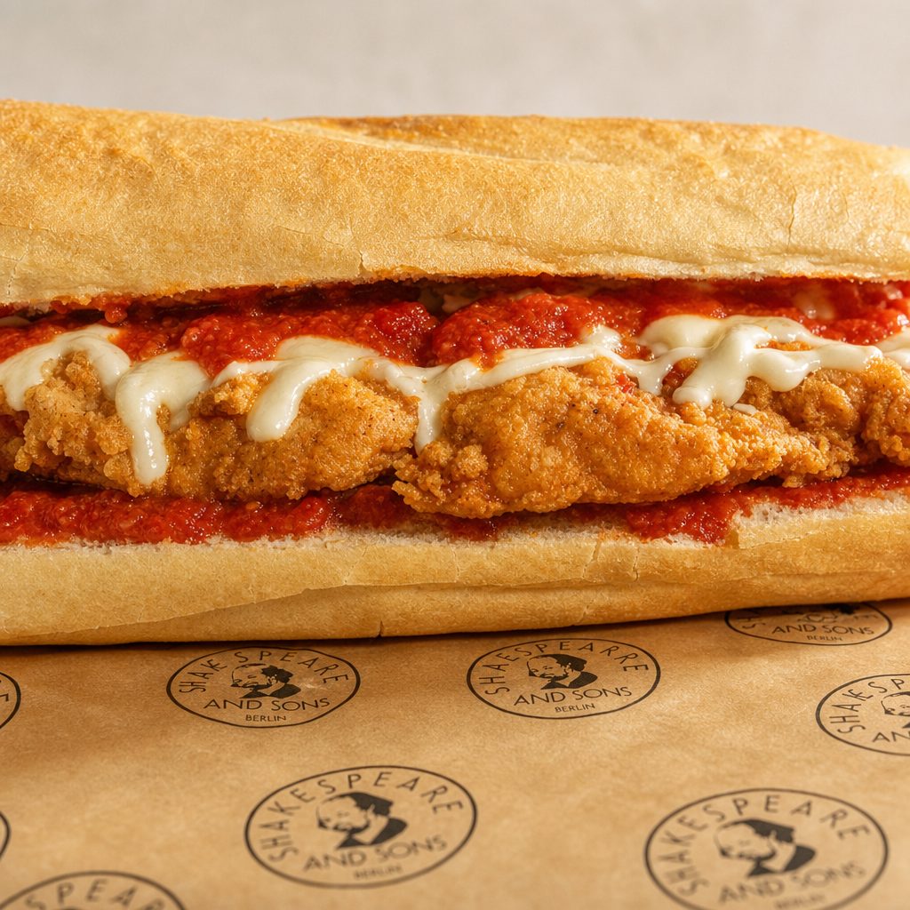 Chicken Parmigiana Sub.