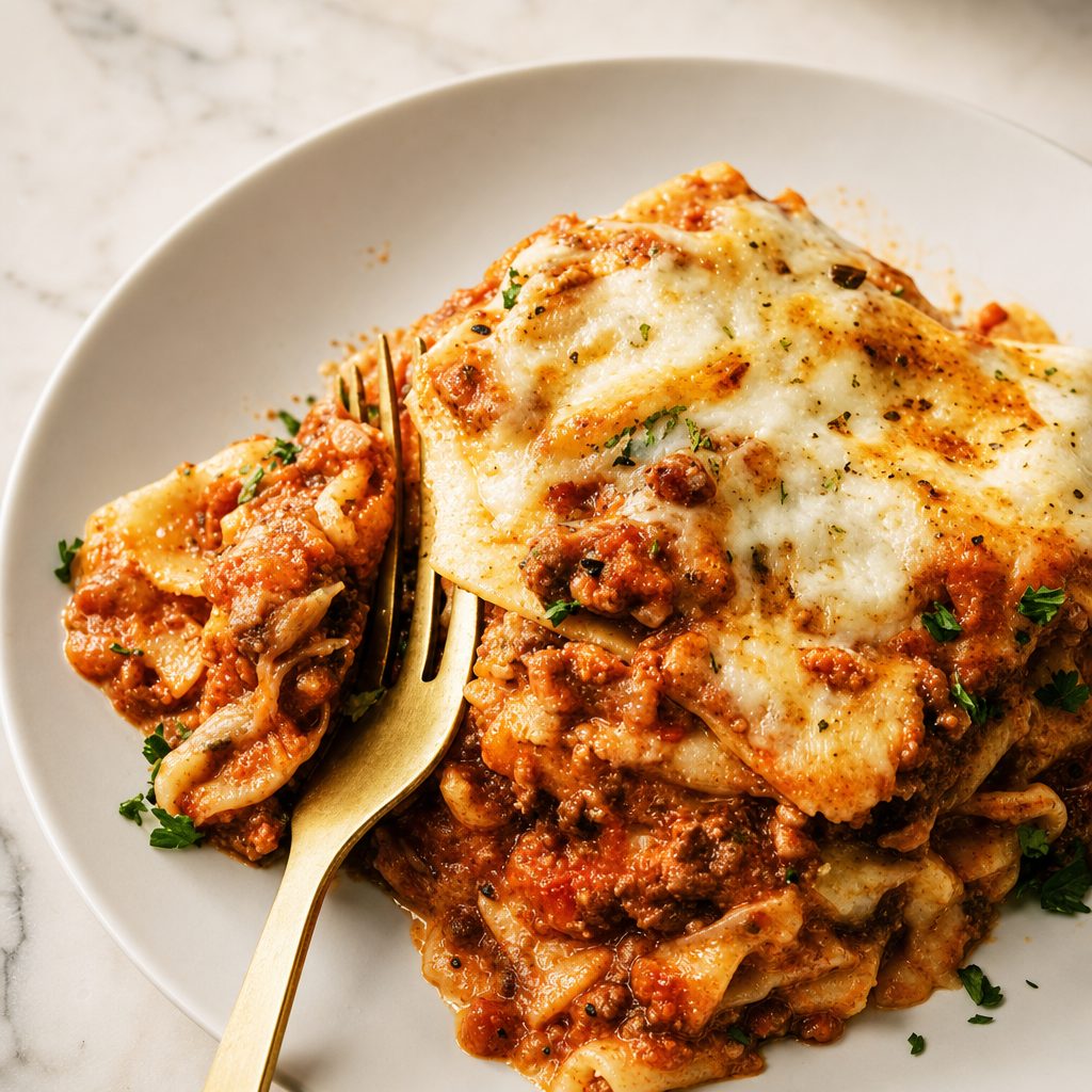 Grand Homemade Lasagna.