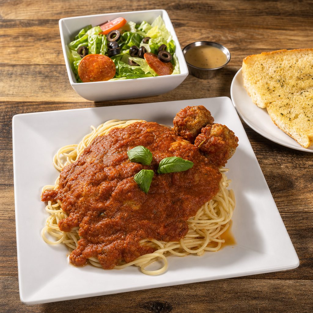Kids Spaghetti with Meatball.