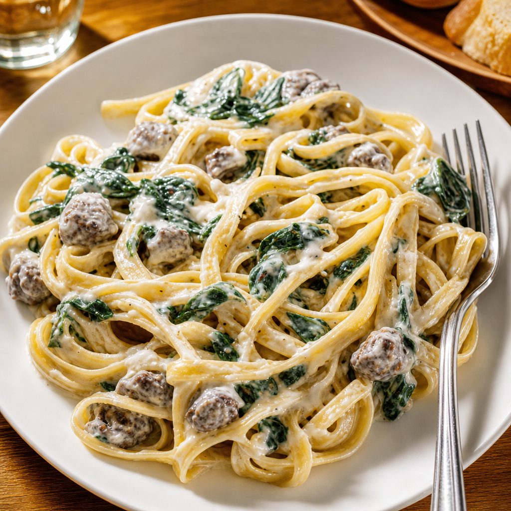 Chicken Florentine.