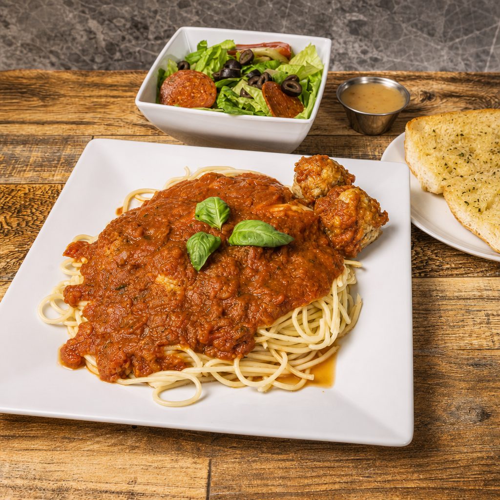 Kids Spaghetti with Meat Sauce.