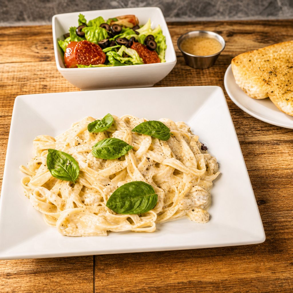 Fettuccine Alfredo.