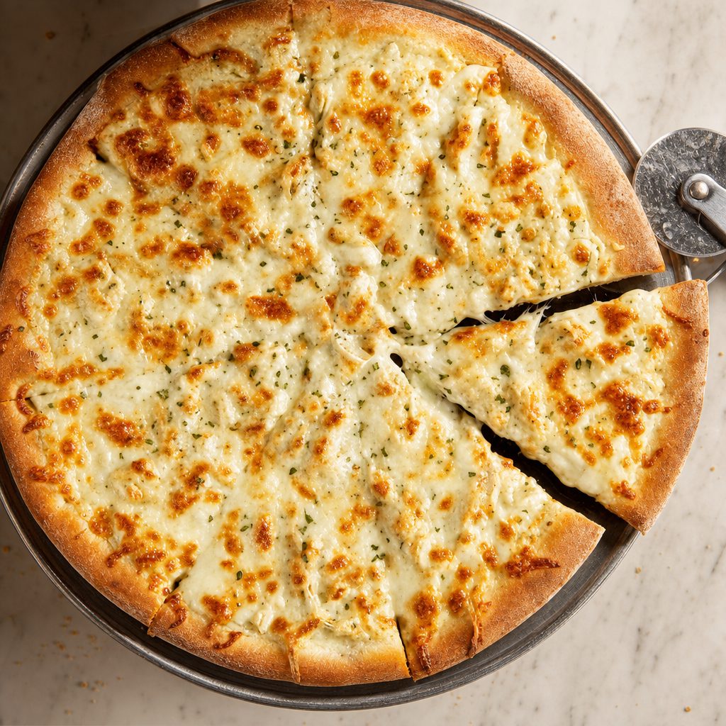 Alfredo Pizza.