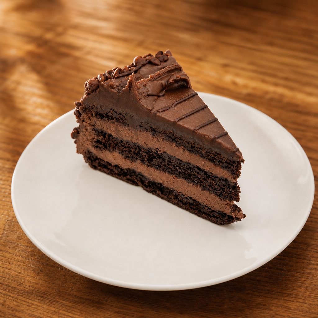 Chocolate Mousse Cake.