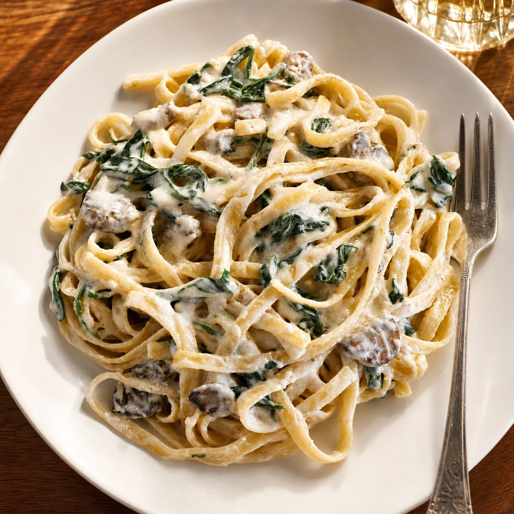Chicken Florentine.