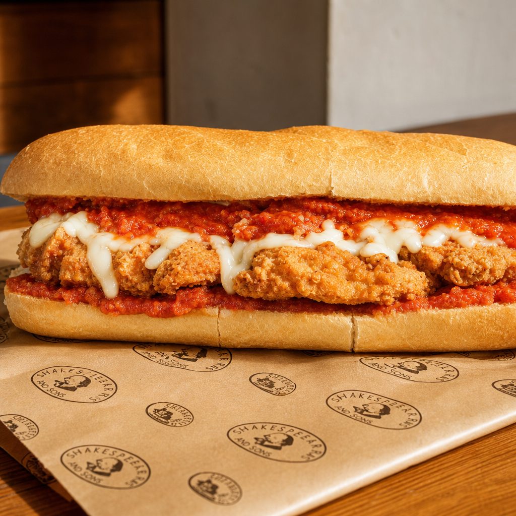 Chicken Parmigiana Sub.